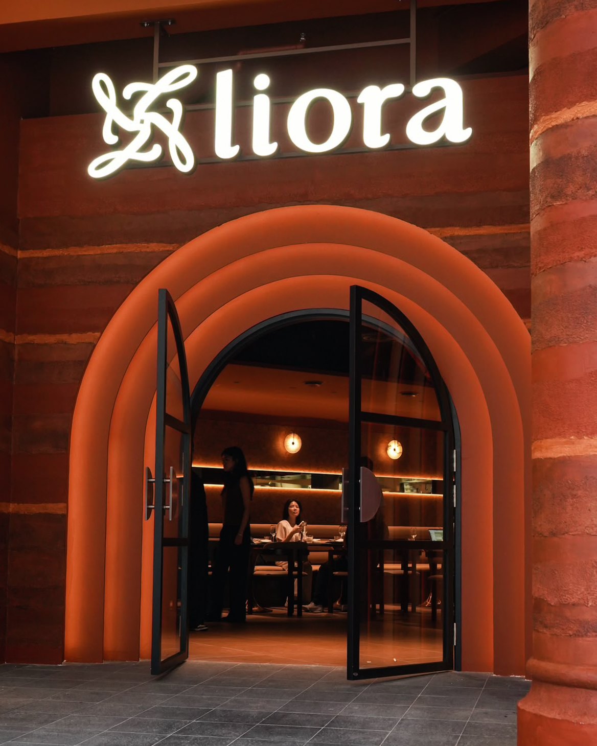 The dining room at Liora, Clarke Quay