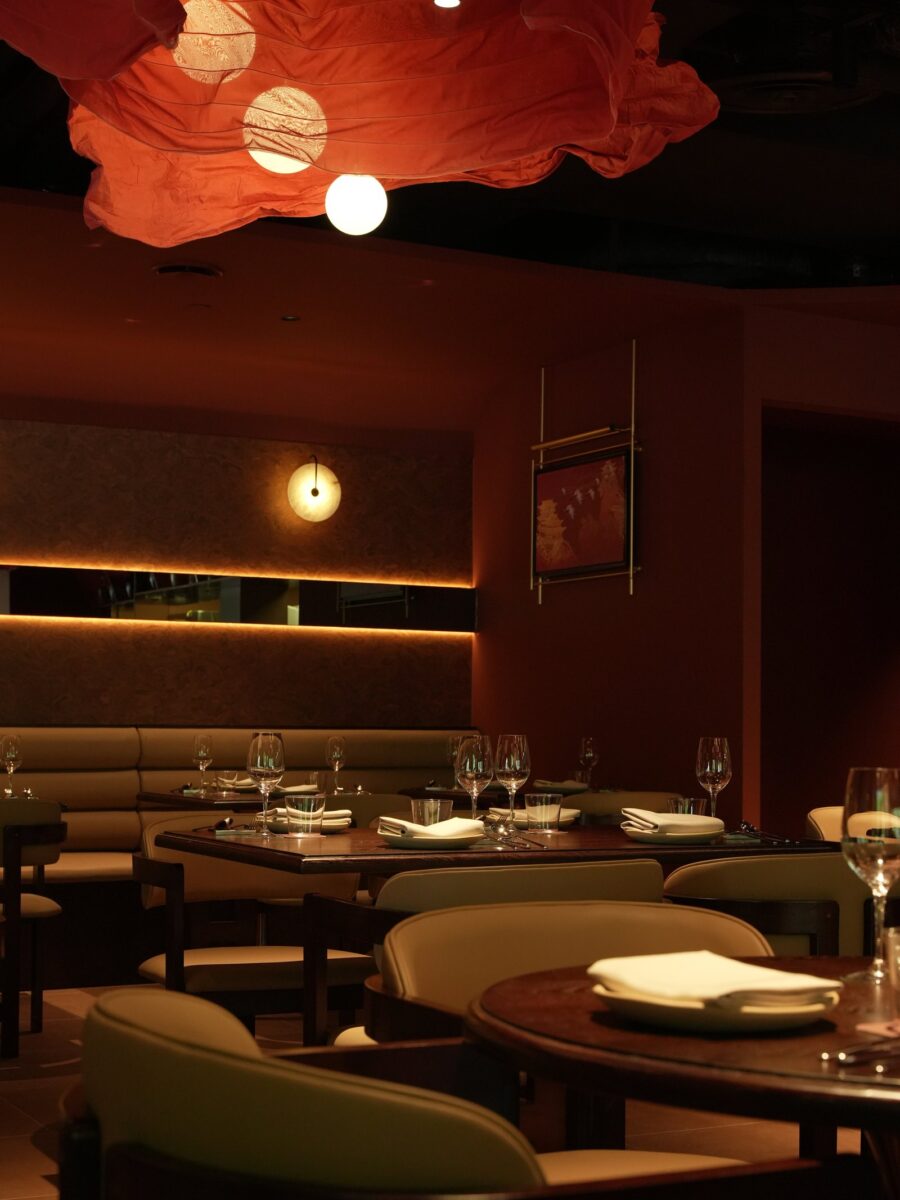 The main dining room at Liora, Clarke Quay